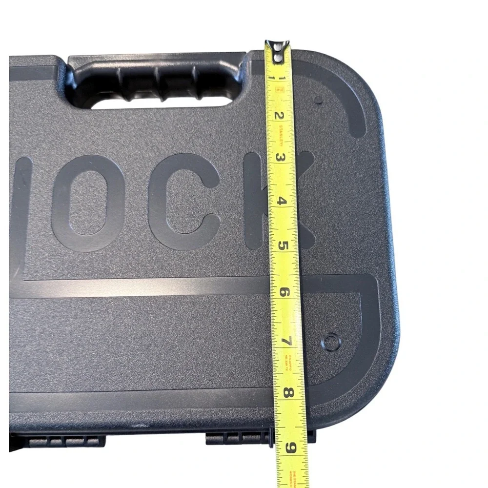 Glock 43 9mm Factory Hard Shell Pistol Case Black Polymer‎ Foam Lined OEM